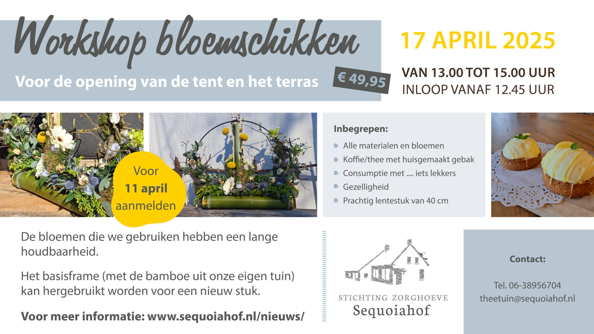 Flyer bloemschikworkshop