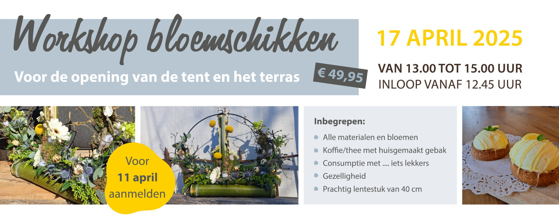 Flyer bloemschikworkshop